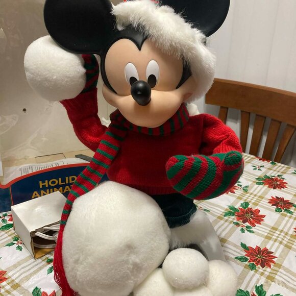 Other - NIB 1996 RARE Disney Mickey Mouse Holiday Animation Animated w/ MovementNIB